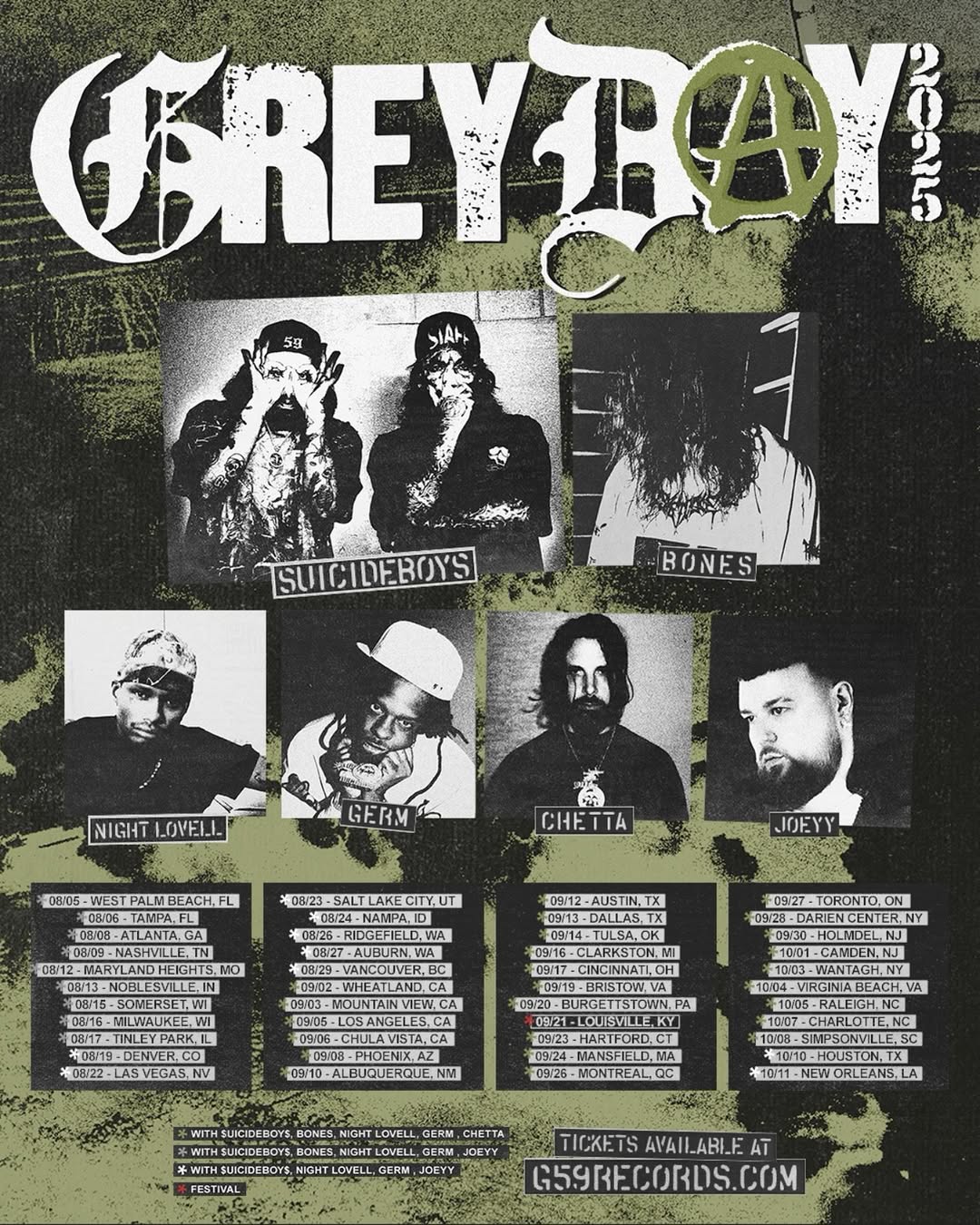 Chetta Grey Day Tour Tour Poster